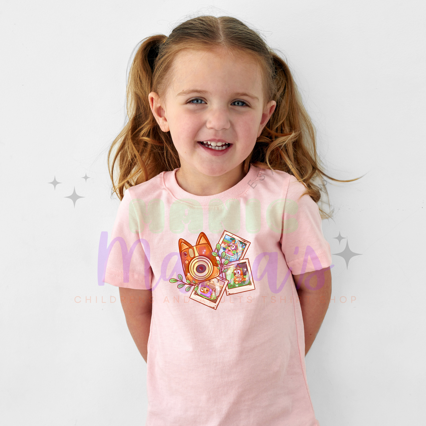Orange Dog Pics Kids Short Sleeve Shirt