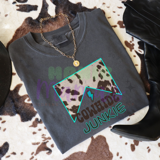 Cowhide Junkie Adult Size Crew Neck