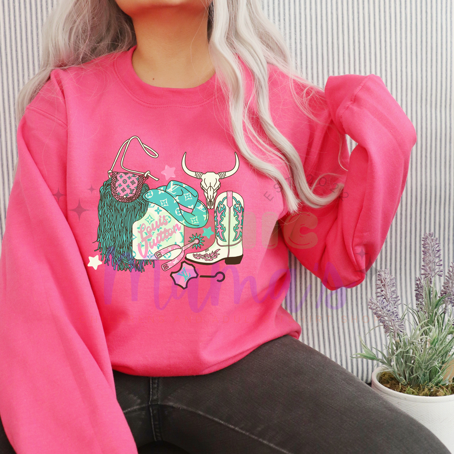Boujee Cowgirls Adult Size Crew Neck
