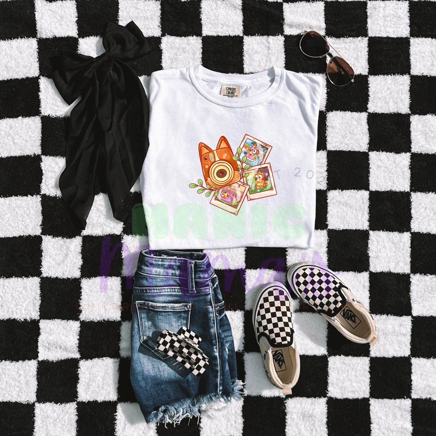 Orange Dog Pics Kids Short Sleeve Shirt