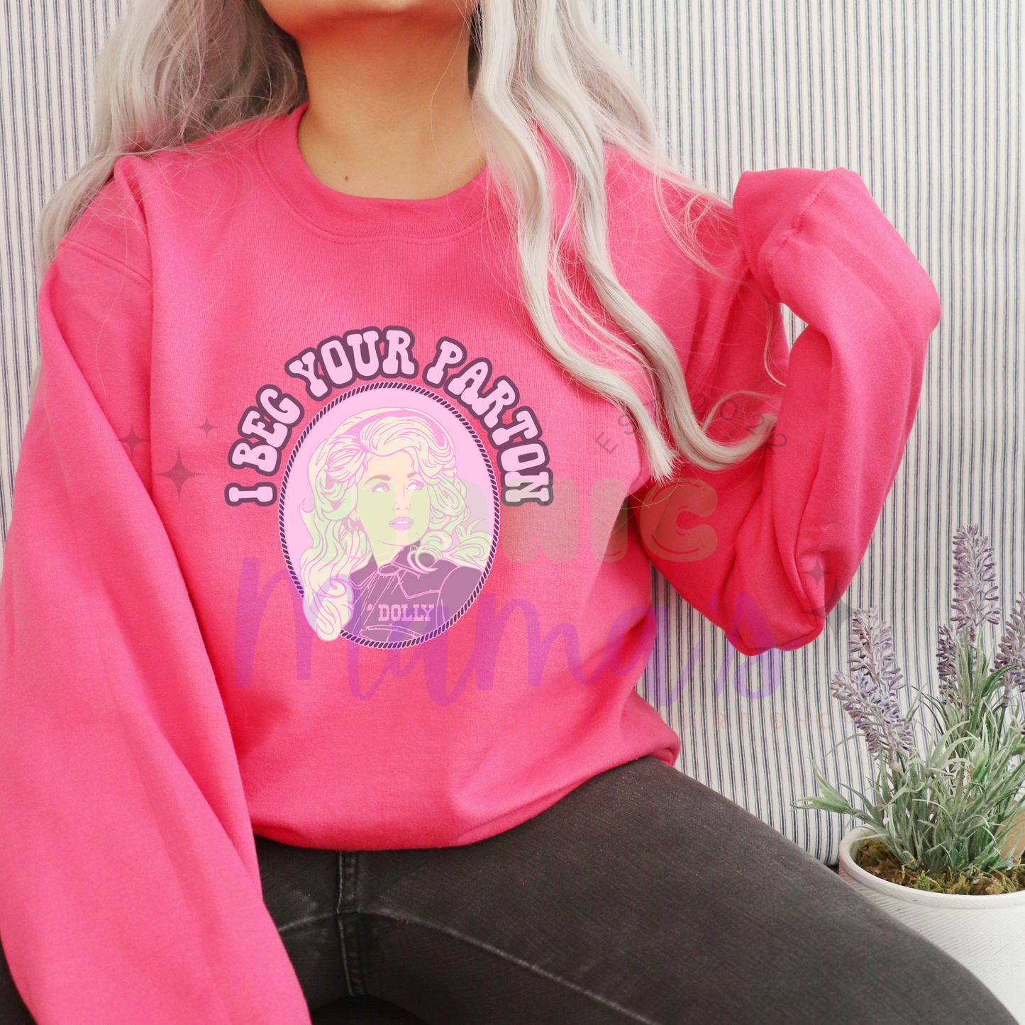 I Beg Your Parton Adult Size Crew Neck