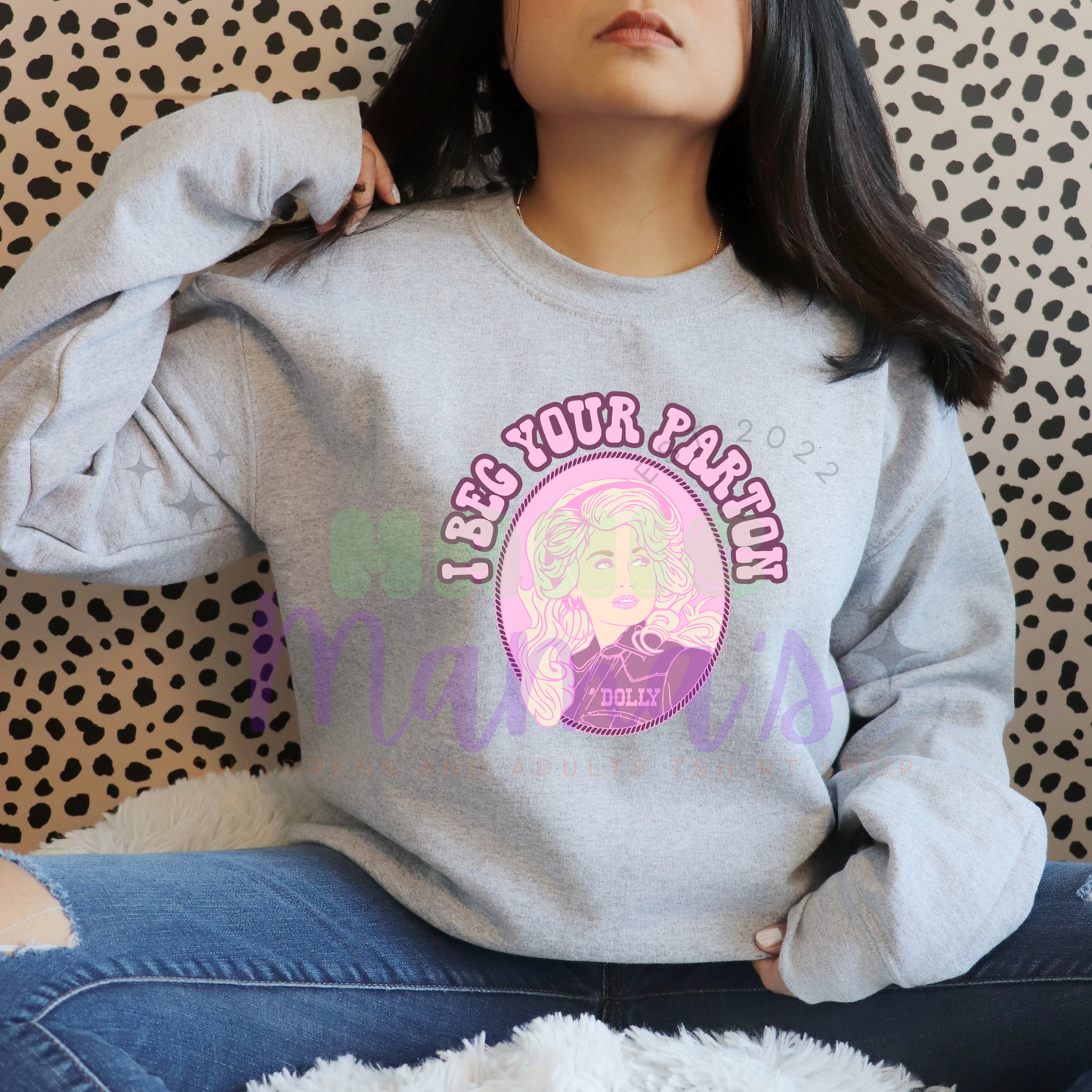 I Beg Your Parton Adult Size Crew Neck