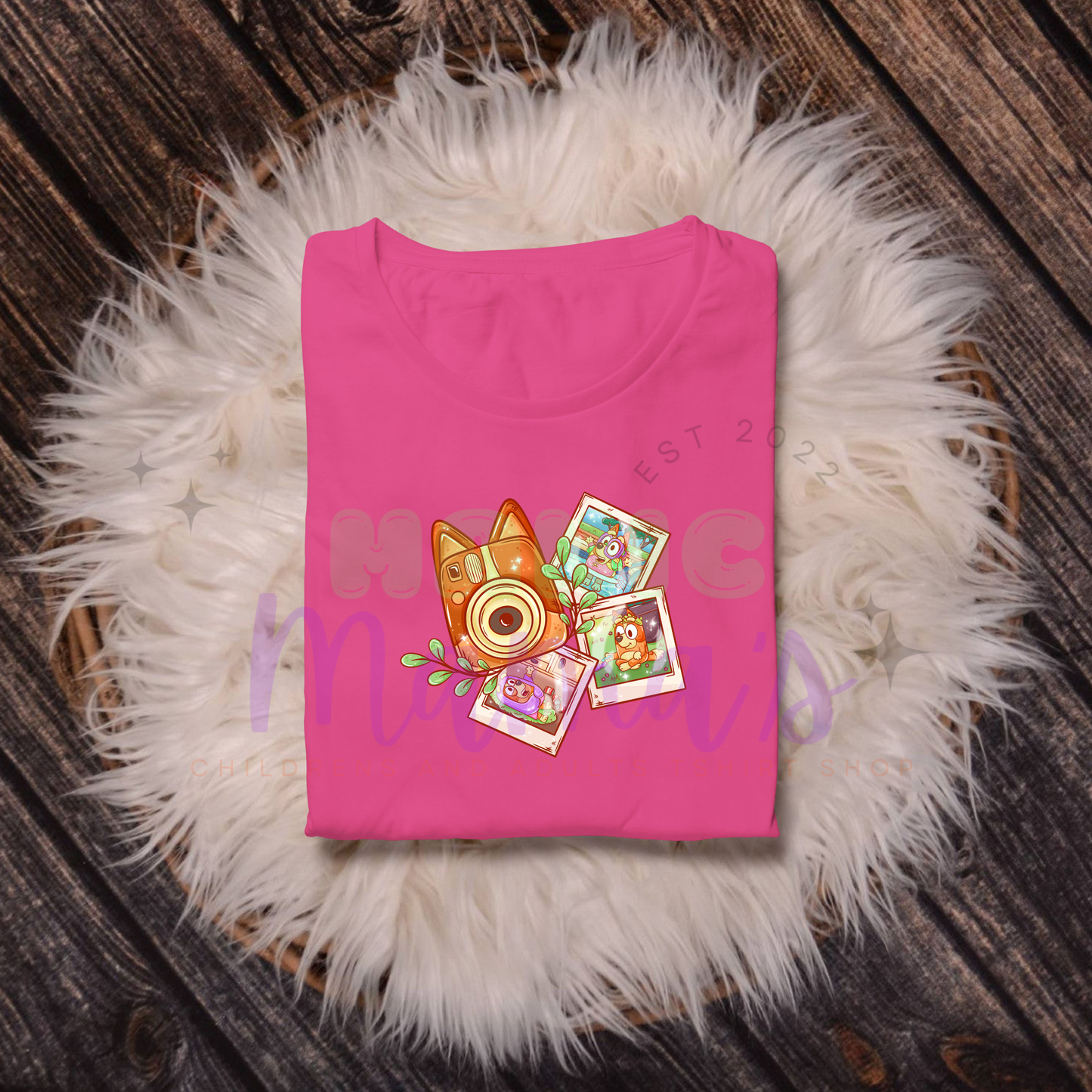 Orange Dog Pics Kids Short Sleeve Shirt